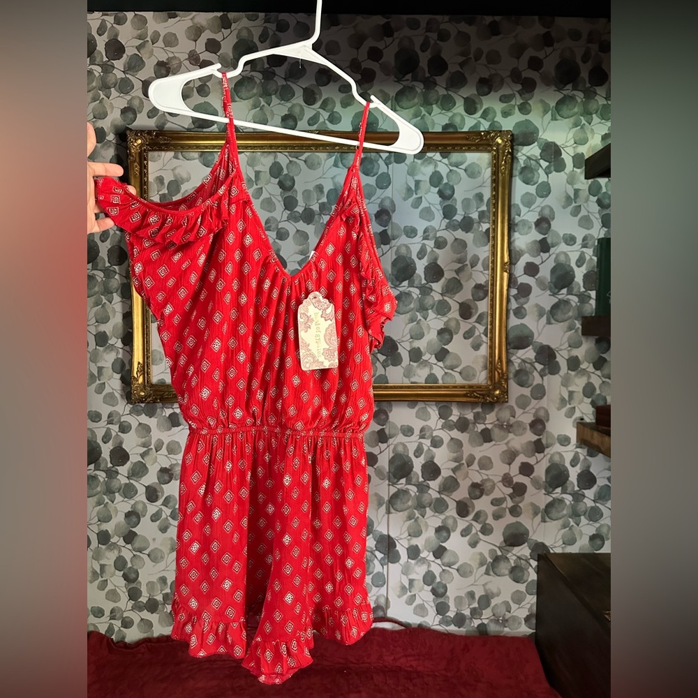 Band of Gypsies Red Geometric Dress